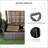 27 Gallon Patio Wicker Storage Bench