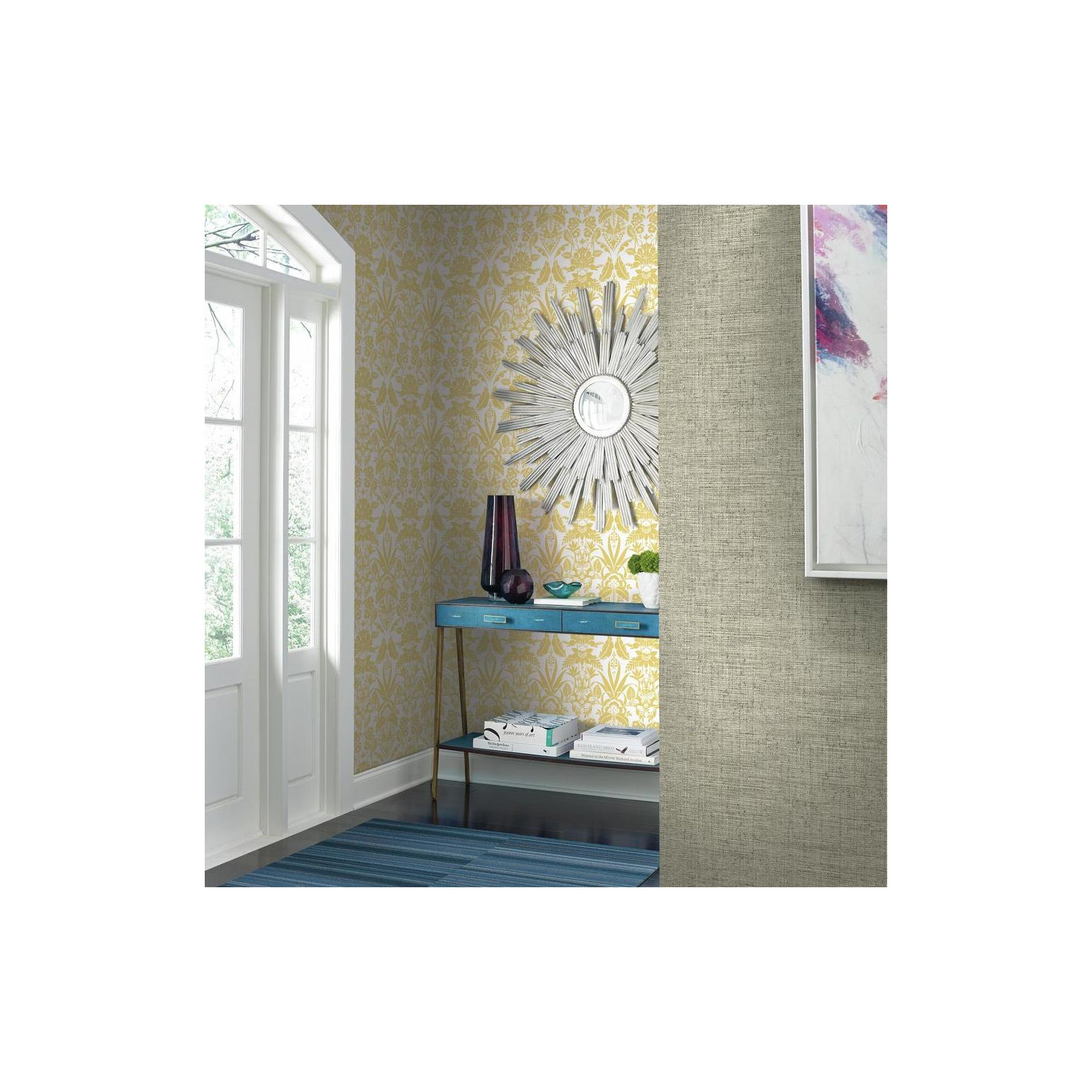 Benni Modern Abstract Wallpaper, Greige