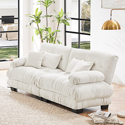 Upholstered Modular Sectional Sofa Couch
