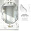 Miroir de salle de bain biseauté sans cadre
