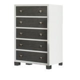 Milk Street Harper 5 Drawer Chest (Mud/snow)