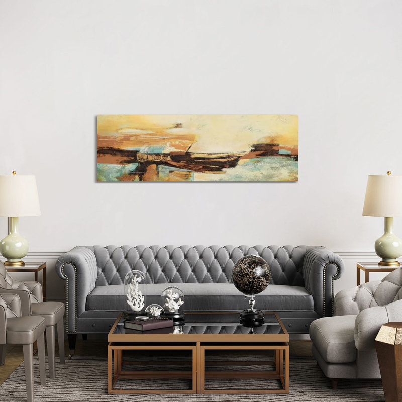 Causal II 1 Piece Wrapped Canvas Painting, 152.4 cm H x 50.8 cm W x 3.175 cm D