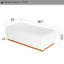 Repose-pieds rectangulaire en bois massif-1312892919