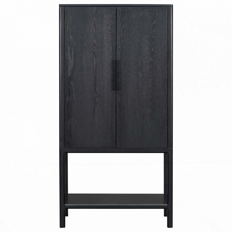 Sophisticated Cabinet with multiple storage functions, Black
