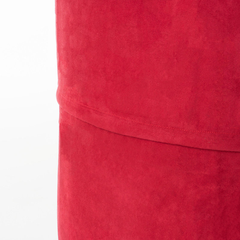 Michael 4 Foot Cylindrical Bean Bag, Red Polyester