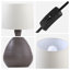 Lampe de table en céramique 14,56 "