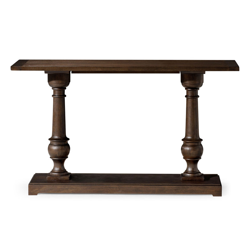 Arthur 60" Antiqued Brown Solid Wood Console Table