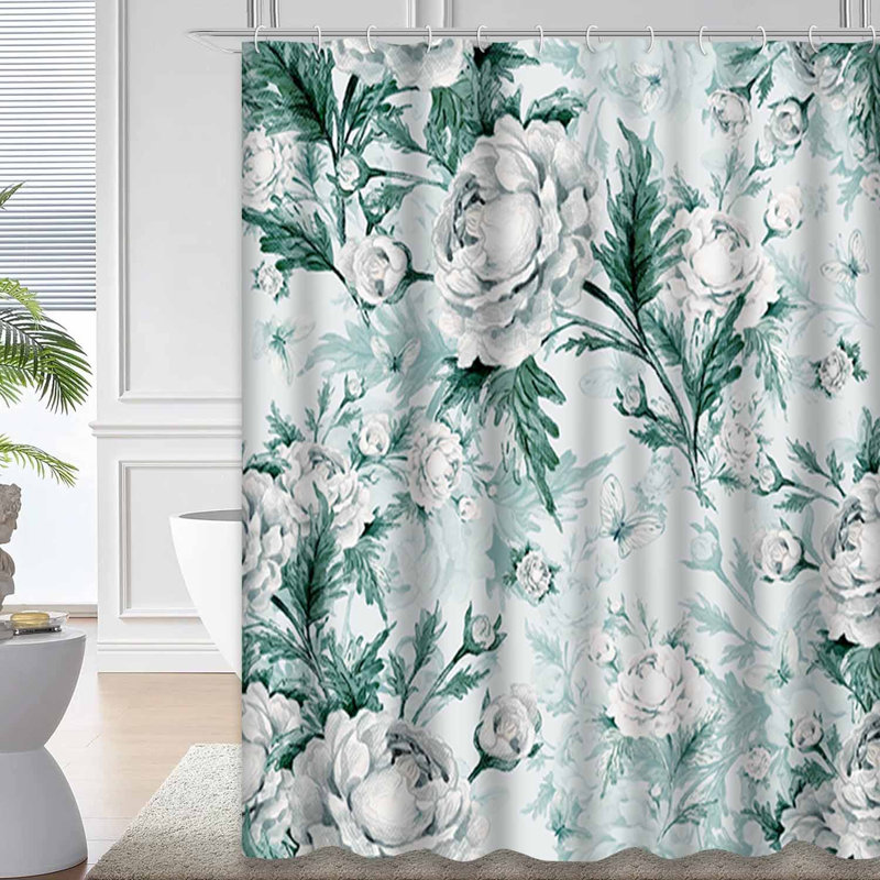 Magnifique décoration de papillons roses à l'aquarelle transparente avec 12 crochets, L 72 po x l 84 po