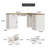 Farmhouse 59" L-Shaped Executive Desk With Drawers-1941359867