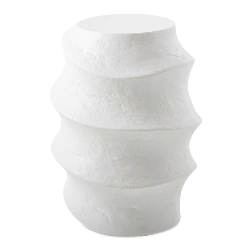  Winded Outdoor White Accent Table