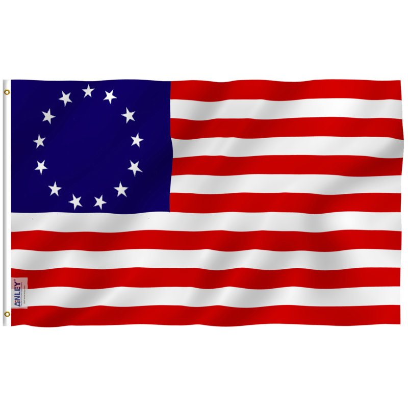 Patriotic 3x5 Foot Red and White Polyester American Flag