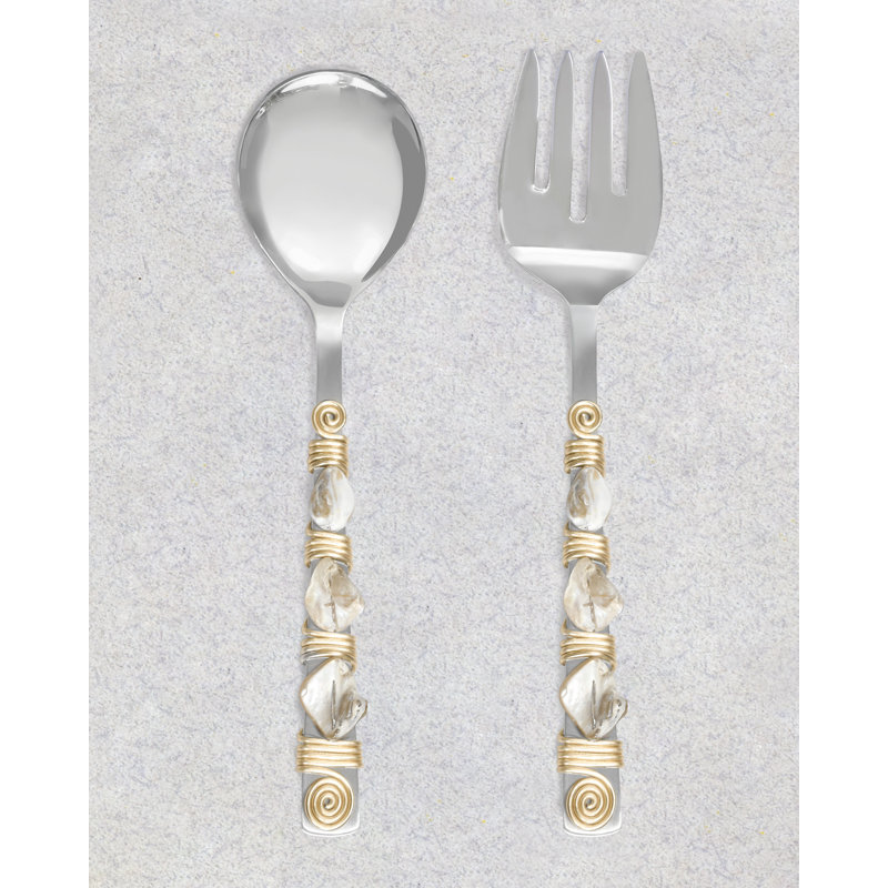 Davika Stainless Steel Salad Servers