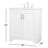 Moore 30 " W Freestanding Standard Free Standing 1 Single Vanity Bathroom Vanity With Engineered Marble Top-111951735