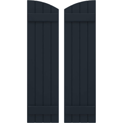 Volets de planche-n-lattes jointes avec plateau elliptique Americraft (2 lattes) (par paire)