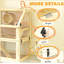 Cage à hamster en bois à 3 niveaux avec fond amovible, 24 po x 16 po x 29,5 po