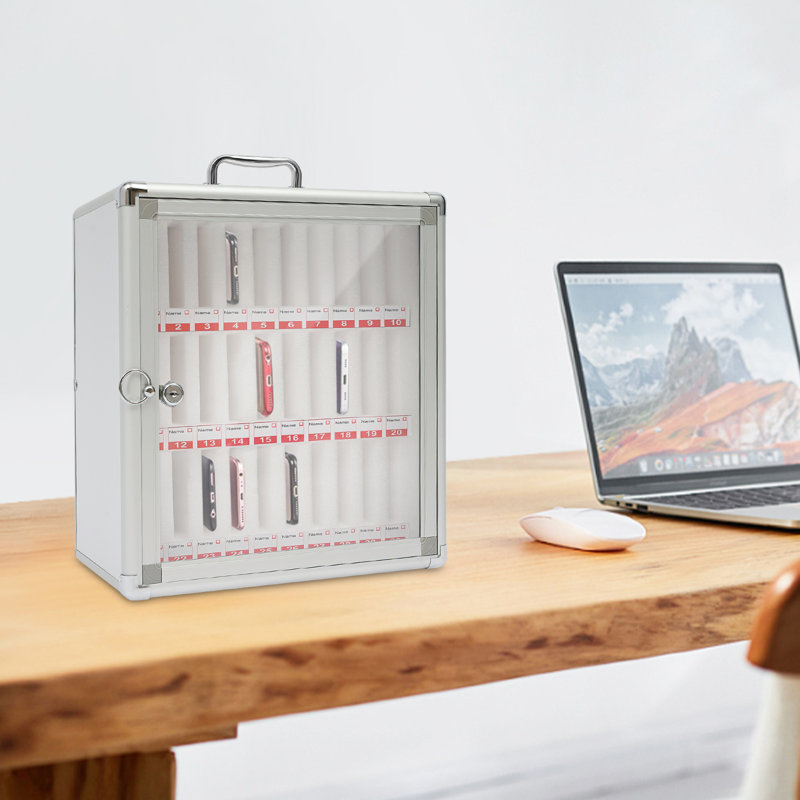Armoire de rangement pour téléphone portable à 30 emplacements verrouillable