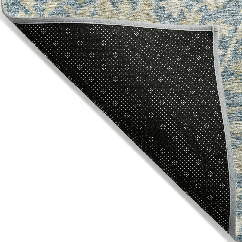 Machine Washable Indoor/Outdoor Chayden ACN1086 Sky Rug, Rectangle 1'8" x 2'6"