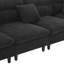 Ensemble de canapé modulaire convertible, ensemble de canapé en L réversible avec coussins gratuits, siège intérieur en chenille avec repose-pieds, appartement,