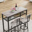 Ensemble de table de bar 3 pièces avec 2 tabourets de bar-1999437088