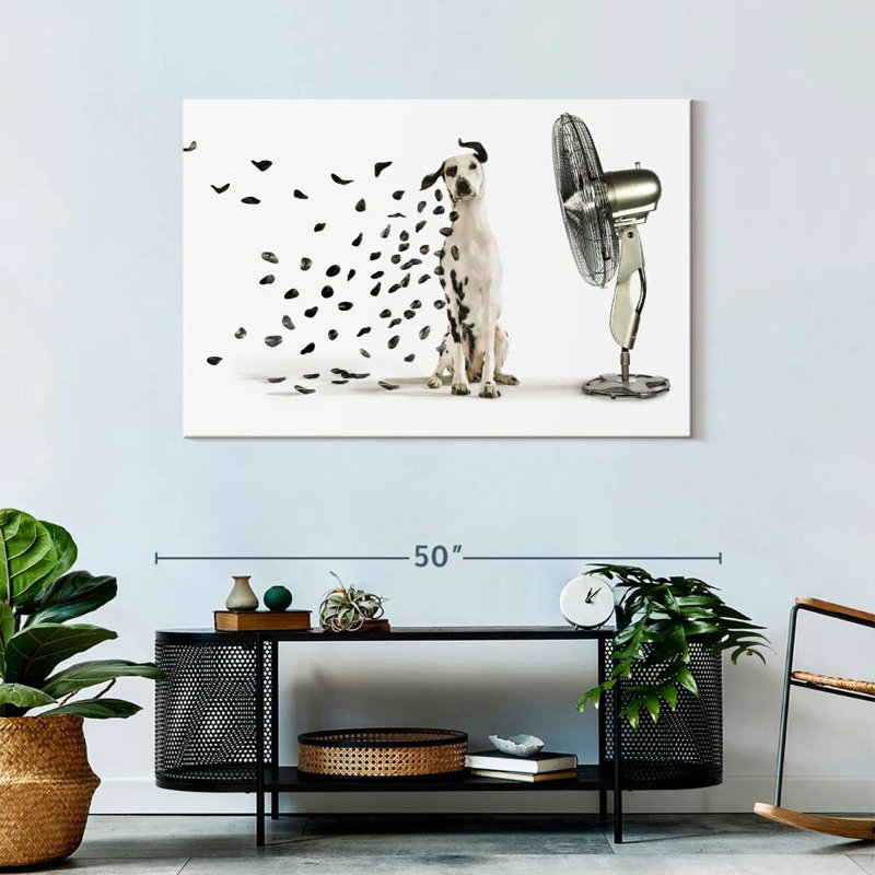 Windblown Dalmatian Spots Canvas Print, 45" H x 30" W x 1.25" D