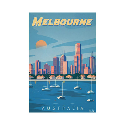 Melbourne - Wrapped Canvas Print