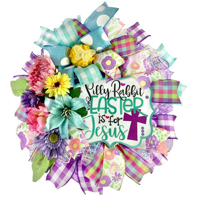 Couronne de printemps fantaisiste Sillyrabbiteasteris Forjesus