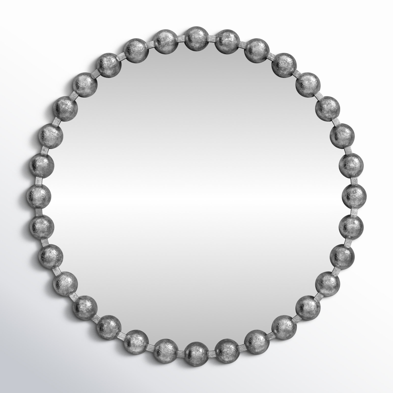 Marlowe 36" Accent Mirror, Silver, 27" x 27"