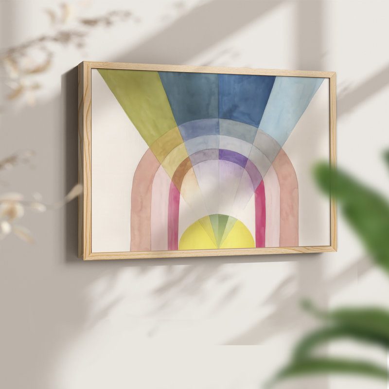 Beamed I -Framed Print - Restickable, Natural, 11" H x 14" W