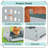 6-Compartment Chicken Nesting Box Roll Away Egg Laying Box