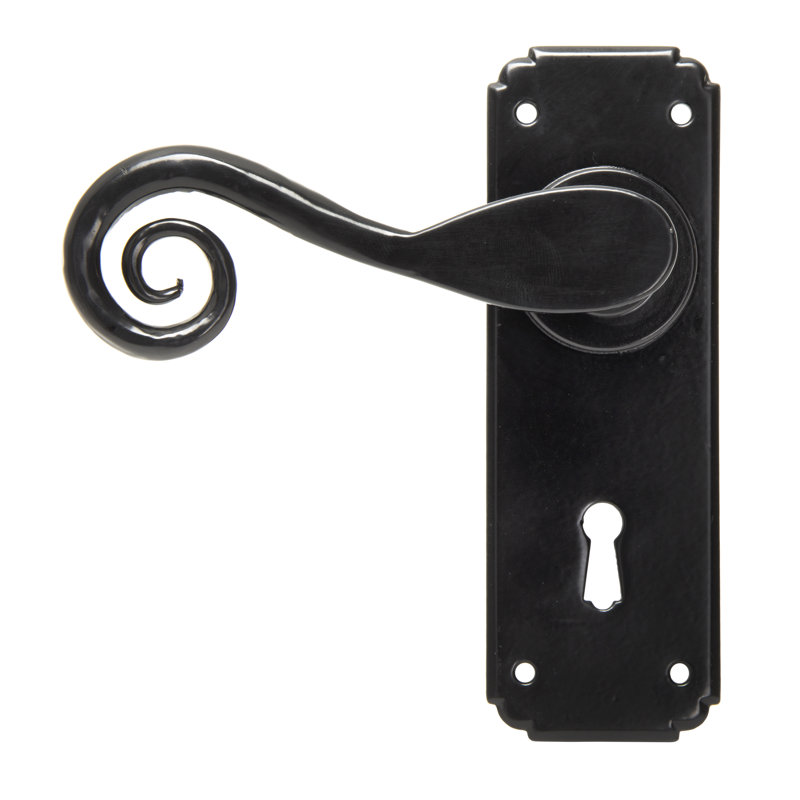 Monkeytail Lock Door Handle, Black