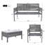 Ensemble de meubles de patio en corde 4 pièces K&K-1905788885-1905788887