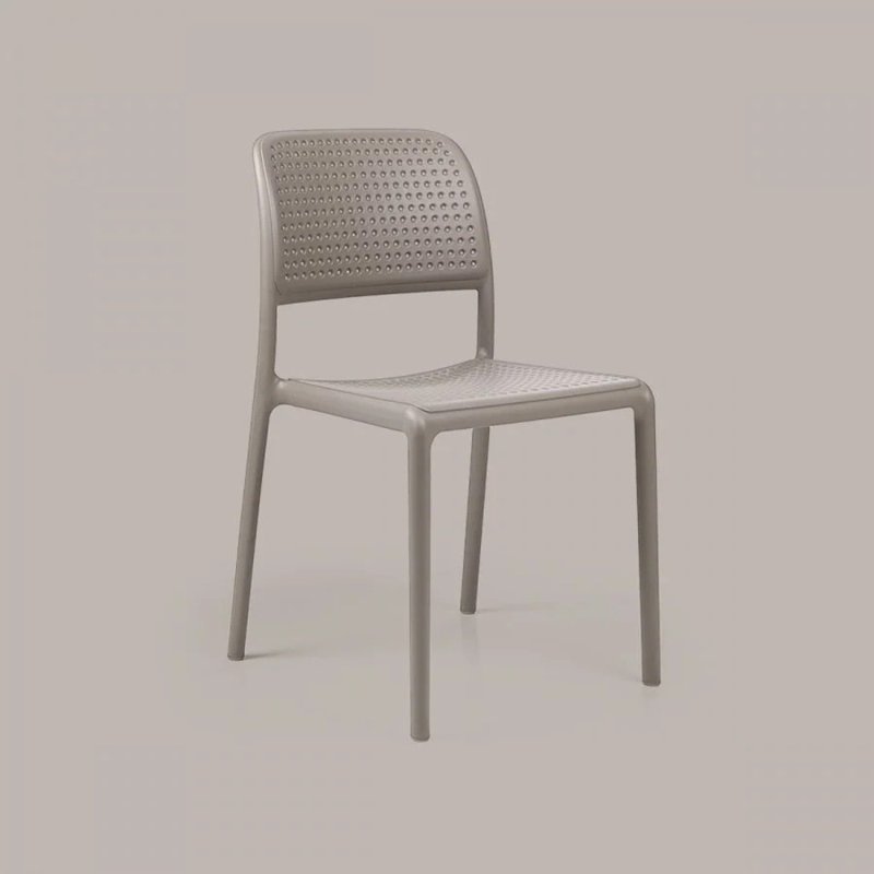 Bora Outdoor Dining Side Chair, Dove Gray