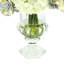 Assorted Hydrangeas in Glass Pedestal Vase