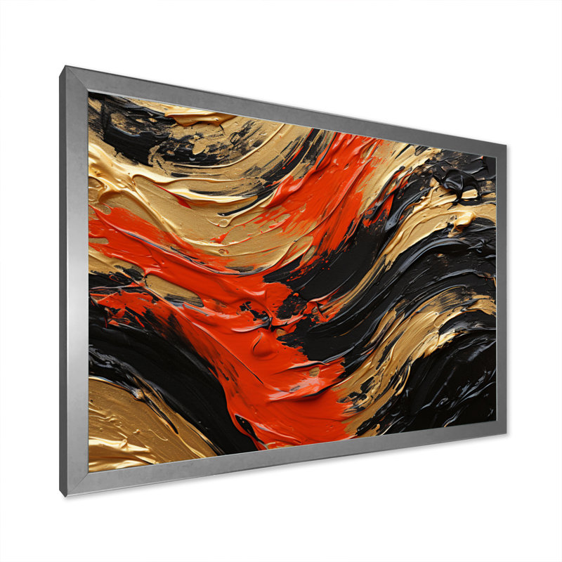 Gerius Zebra Stripes, reproduction sur toile encadrée, H 24 po x l 32 po x P 1 po, Cadre photo argenté