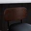 Tabouret de bar pivotant de 26 po à hauteur de comptoir de 2, rembourré en polyuréthane noir, dossier et pieds en noyer, ergonomique pour îlot de cuisine en cuir de style Mid-Century moderne avec structure, salle à manger-355375841