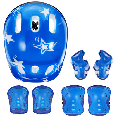 7 In 1 Bike Helmet Set Skateboard Knee Pads, Helmet Pad Set Protective Gear Set
