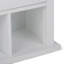 Armoire murale Avington de 61 cm de large en bois massif, à deux portes et compartiments, de couleur blanc pur
