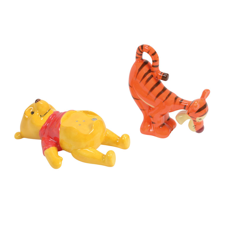 Ensemble de salière et poivrière 2 pièces 5 pièces 12,25 pouces Winnie l'ourson et le tigre Disney 56