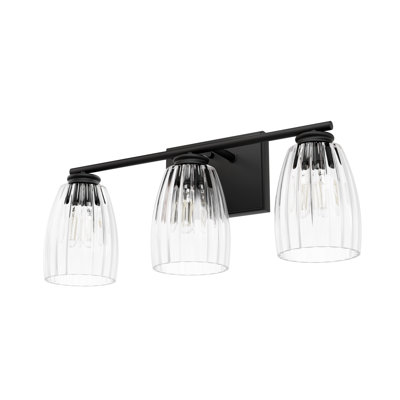 Hunter Erling 3 Light Medium Bathroom Vanity Wall Light Fixture