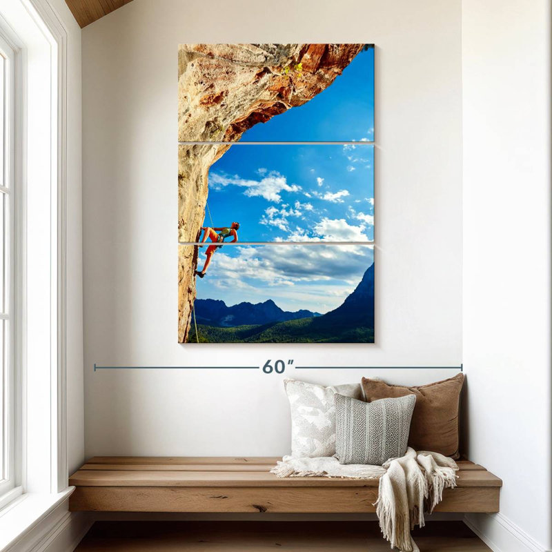 Senne Solitary Rock Climbing, 50" H x 32" W