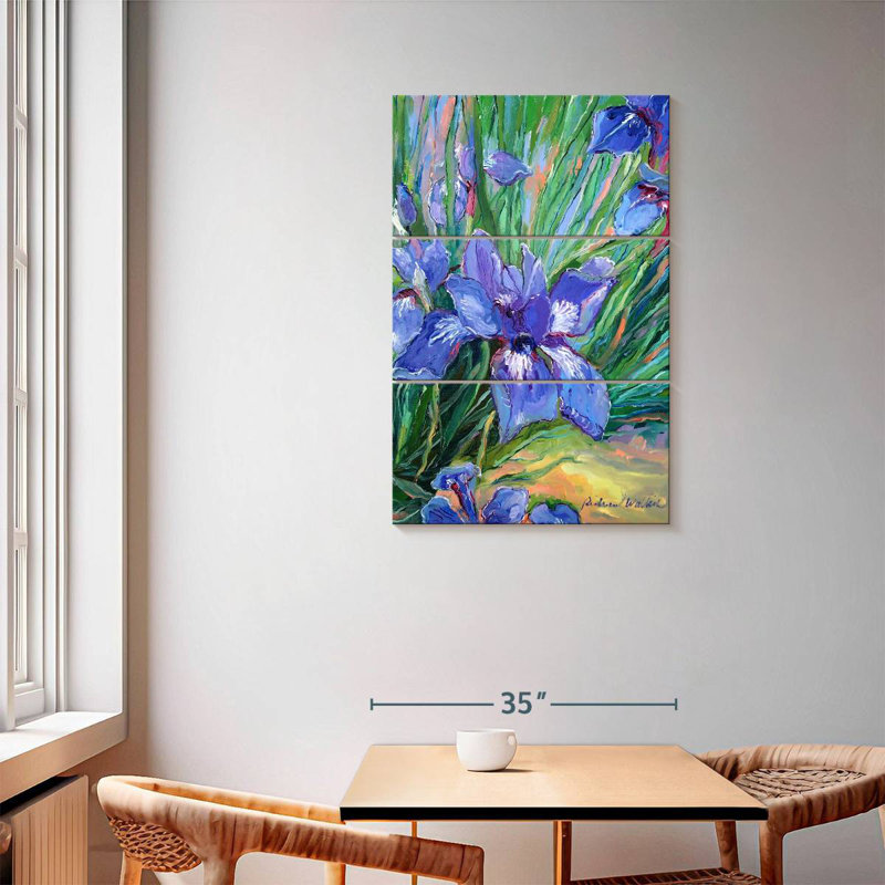 Harnek Iris Fleurs II, H 57 po x l 36 po