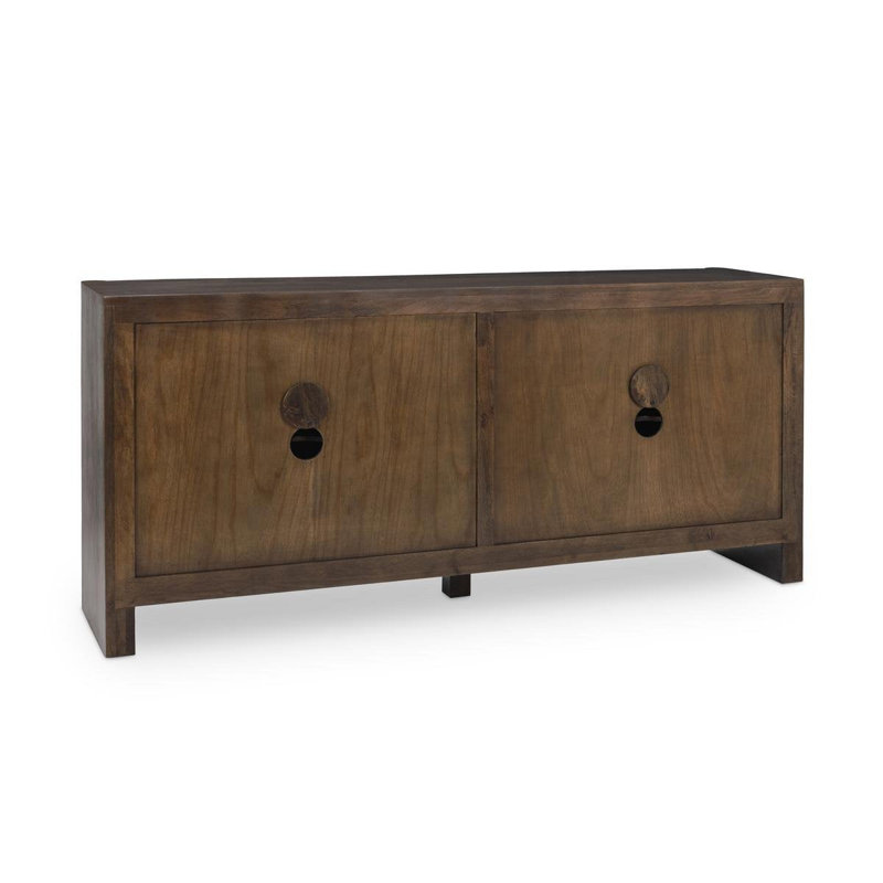 Ledro 82" Wide Mango Solid Wood Sideboard, Brown