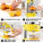 Zulay Kitchen Cast-iron Orange Juice Squeezer - Heavy-duty, Easy-to-clean, Professional Citrus Juicer - Durable Stainless Steel Lemon Squeezer - Sturdy Manual Citrus Press & Orange Squeezer (yellow)