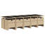  Ensemble de salle à manger de jardin beige, noir, blanc crème-1074965518-1074965522