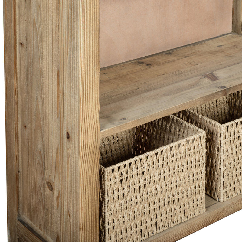 Trigg 180cm H x 80cm W Solid Wood Bookcase