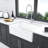 White Ceramic Apron Front Sink 30 Inch - Single Bowl Kitchen Construction Apron Reversible And Practical Use Feature