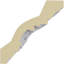 Moulure couronnée H 3 3/8 po x P 3 3/8 po x F 4 3/4 po x L 94 1/2 po