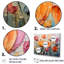 Collage de tulipes jaunes et rouges sur toile-97030371-97030370