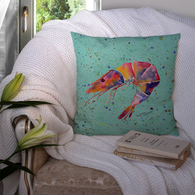 Shrimp Outdoor Throw Pillow