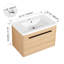 Meuble-lavabo de salle de bain avec résine